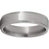 Titanium Grooved Edge Band with Satin Finish photo