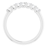 14K White 3/8 CTW Diamond Anniversary Band photo 2