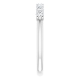 14K White 3/8 CTW Diamond Anniversary Band photo 4