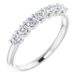 14K White 3/8 CTW Diamond Anniversary Band photo