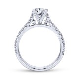 Gabriel & Co. 14k White Gold Contemporary Straight Engagement Ring photo 2