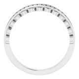 14K White 5/8 CTW Diamond Channel-Set Anniversary Band photo 2