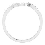 14K White 1/6 CTW Diamond Matching Band photo 2