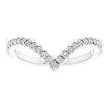 14K White 1/4 CTW Diamond Matching Band photo 3