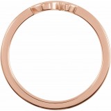 14K Rose Petite Om Ring photo 2