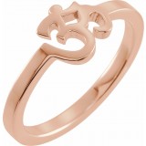 14K Rose Petite Om Ring photo