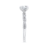 Shah Luxury 14K White Gold Diamond Engagement Ring (Semi-Mount) photo 3