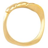 10K Yellow Metal Fashion Ring photo 2