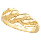 10K Yellow Metal Fashion Ring photo