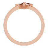 14K Rose Starburst Ring photo 2