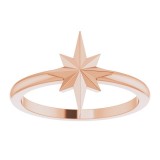 14K Rose Starburst Ring photo 3