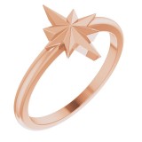 14K Rose Starburst Ring photo