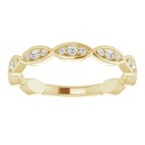 14K Yellow 1/5 CTW Diamond Infinity-Inspired Anniversary Band photo 3