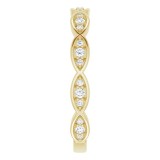 14K Yellow 1/5 CTW Diamond Infinity-Inspired Anniversary Band photo 4