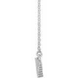 14K White 18 Geometric Necklace photo 2