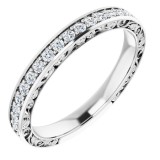 14K White 1/4 CTW Diamond Anniversary Band photo