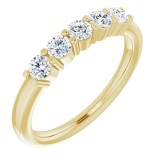 14K Yellow 1/2 CTW Diamond Anniversary Band photo