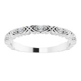 14K White .05 CTW Diamond Anniversary Band photo 3