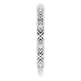 14K White .05 CTW Diamond Anniversary Band photo 4