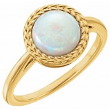 14K Yellow Opal Ring photo