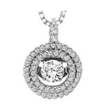 Gems One 14KT White Gold & Diamonds Stunning Neckwear Pendant - 2 ctw photo