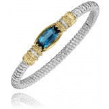 Vahan 14k Gold & Sterling Silver London Blue Topaz Bracelet photo