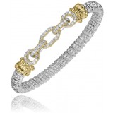 Vahan 14k Gold & Sterling Silver Diamond Bracelet photo