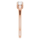 14K Rose 3/4 CTW Diamond Anniversary Band photo 4