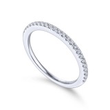 Gabriel & Co. 14k White Gold Contemporary Anniversary Wedding Band photo 3