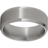 Titanium Beveled Edge Band with Satin Finish photo