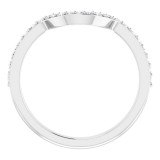 14K White 1/5 CTW Diamond Matching Band photo 2