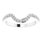 14K White 1/5 CTW Diamond Matching Band photo 3