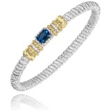Vahan 14k Gold & Sterling Silver London Blue Topaz Bracelet photo