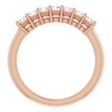 14K Rose 3/8 CTW Diamond Anniversary Band photo 2