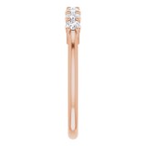 14K Rose 3/8 CTW Diamond Anniversary Band photo 4