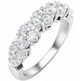 Platinum 1 CTW Diamond Anniversary Band photo