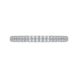 Shah Luxury 14K White Gold Round Diamond Half-Eternity Wedding Band photo