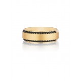 Henri Daussi 7mm Men's Wedding Band MB2-3 18k Gold Yellow 0.50 Ctw. photo