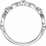 14K White Sapphire & 1/6 CTW Diamond Ring photo 2