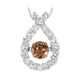 Gems One 14KT White Gold & Diamond Rhythm Of Love Neckwear Pendant  - 1-1/2 ctw photo