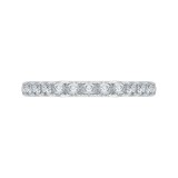 Shah Luxury 14K Two-Tone Gold Round Diamond Half-Eternity Wedding Band photo