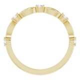 14K Yellow 1/3 CTW Diamond Anniversary Band photo 2