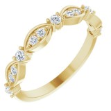 14K Yellow 1/3 CTW Diamond Anniversary Band photo