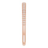 14K Rose 1/3 CTW Diamond Anniversary Band photo 4
