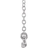 14K White .07 CTW Petite Diamond Bar 16-18 Necklace photo 2