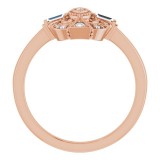 14K Rose 1/6 CTW Diamond Vintage-Inspired Ring photo 2