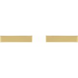 14K Yellow Bar Earring photo 2