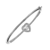 Gems One Silver (SLV 995) & Diamonds Stunning Bangle - 1/4 ctw photo
