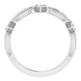14K White 1/3 CTW Diamond Anniversary Band photo 2