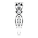 14K White 1/3 CTW Diamond Anniversary Band photo 4